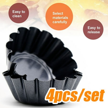 Travelwant 4Pcs/Set Egg Tart Molds Mini Tart Pans Muffin Cake Mold Steel Mini Pie Pans Muffin Baking Cups Cupcake Cake Cookie Lined Mold Tin Baking Tool
Travelwant 4Pcs/Set Egg Tart Molds Mini Tart Pans Muffin Cake Mold Steel Mini Pie Pans Muffin Baking Cups Cupcake Cake Cookie Lined Mold Tin Baking Tool