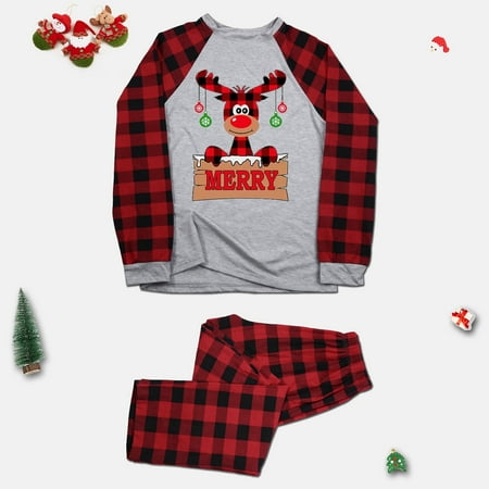Family Matching Christmas Women Mom Pajamas Set Plaid Sleeves Cute Pattern Merry Letter Printing Festival For Adults And Kids Parent-Child Outfit
Family Matching Christmas Women Mom Pajamas Set Plaid Sleeves Cute Pattern Merry Letter Printing Festival For Adults And Kids Parent-Child Outfit
