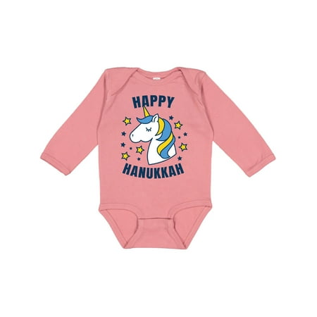 Inktastic Happy Hanukkah Unicorn in Gold and Yellow with Stars Gift Baby Boy or Baby Girl Long Sleeve Bodysuit
Inktastic Happy Hanukkah Unicorn in Gold and Yellow with Stars Gift Baby Boy or Baby Girl Long Sleeve Bodysuit