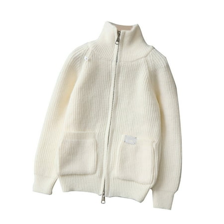 biudgviw Children s Girls Boys Sweater Winter Warm Long Sleeve Zip up Jackets Sweater Trendy Collared Pullovers with Pockets
biudgviw Children s Girls Boys Sweater Winter Warm Long Sleeve Zip up Jackets Sweater Trendy Collared Pullovers with Pockets