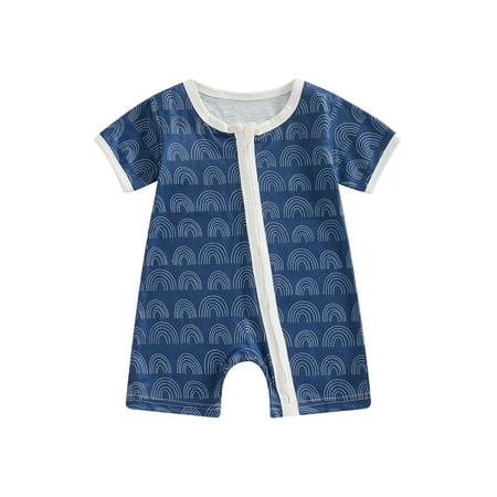 Wilcliar Newborn Baby Girls Boy Jumpsuit Short Sleeve Crew Neck Rainbow Print Summer Romper Clothes
Wilcliar Newborn Baby Girls Boy Jumpsuit Short Sleeve Crew Neck Rainbow Print Summer Romper Clothes