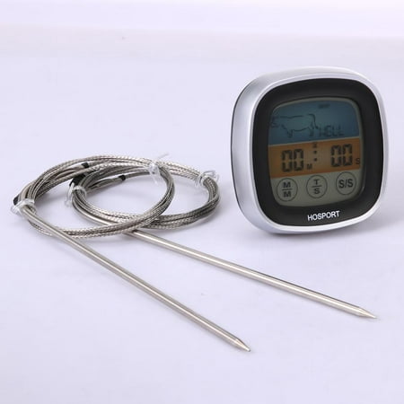 

Niovtt Color Screen Digital Food Meat Thermometer with Timer for Kitchen Barbecue