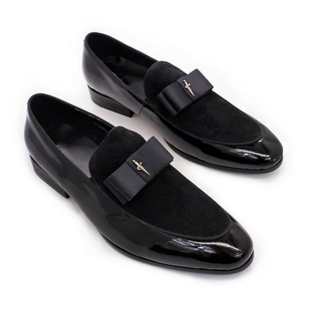 Men‘s Premium Leather Pointed Toe Loafer Shoes With Bowtie For Party Wedding Black
Men‘s Premium Leather Pointed Toe Loafer Shoes With Bowtie For Party Wedding Black