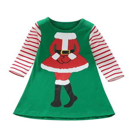 Girls Fashion Dresses Xmas Toddler Kids Baby Girls Long Sleeve Cartoon Print Patchwork Striped Princess Dress Christmas Clothes Outfits
Girls Fashion Dresses Xmas Toddler Kids Baby Girls Long Sleeve Cartoon Print Patchwork Striped Princess Dress Christmas Clothes Outfits