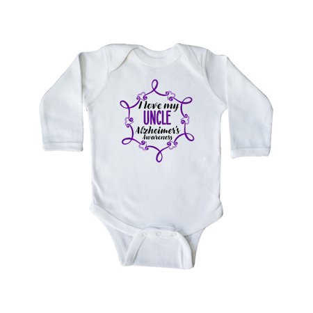 Inktastic I Love My Uncle Alzheimer s Awareness with Purple Hearts Gift Baby Boy or Baby Girl Long Sleeve Bodysuit
Inktastic I Love My Uncle Alzheimer s Awareness with Purple Hearts Gift Baby Boy or Baby Girl Long Sleeve Bodysuit