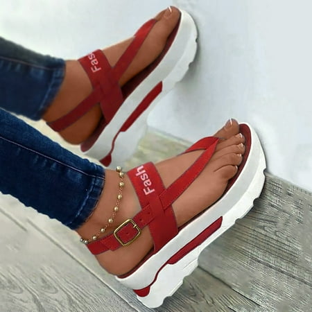 Cathalem Slide Sandals for Women Size 9 Ladies Fashion Flock Wedge Heel Pinch Toe Platform Sandals for Women Casual Summer Flat Red 6.5
Cathalem Slide Sandals for Women Size 9 Ladies Fashion Flock Wedge Heel Pinch Toe Platform Sandals for Women Casual Summer Flat Red 6.5