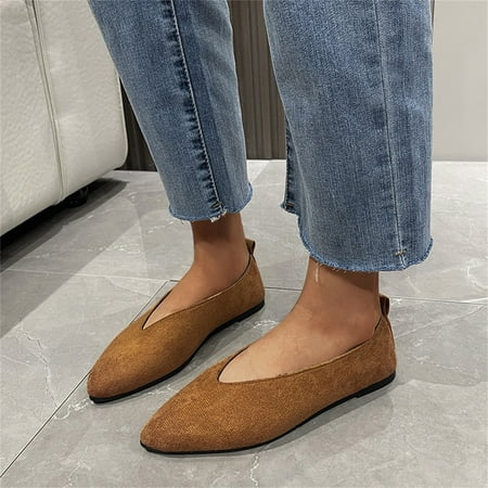 Cathalem Women Platform Shoes Casual Ladies Fashion Solid Color Suede Pointed Shallow Mouth Women s Casual Shoes Slip on Brown 5.5
Cathalem Women Platform Shoes Casual Ladies Fashion Solid Color Suede Pointed Shallow Mouth Women s Casual Shoes Slip on Brown 5.5
