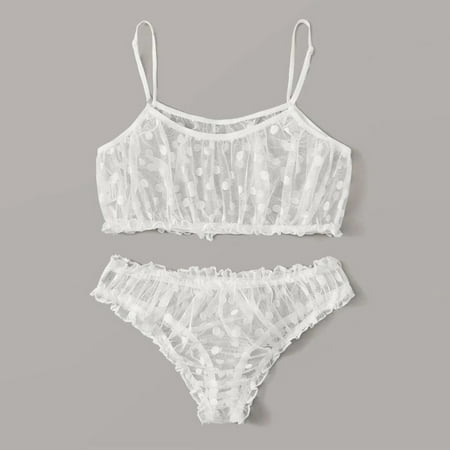 nsendm Set Women Underpants Mesh Bra Black Dot Bowknot S-XL Lingerie Sleepwear Lace Curtains with Set Underwear White Small
nsendm Set Women Underpants Mesh Bra Black Dot Bowknot S-XL Lingerie Sleepwear Lace Curtains with Set Underwear White Small