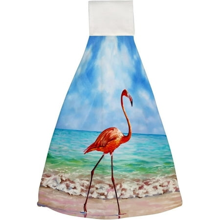 1 Pcs Hanging Towels Dish Towels Flamingo Walking Along Seashore Absorbent Hand Towels with Hanging Loop Washcloth for Bathroom Kitchen
1 Pcs Hanging Towels Dish Towels Flamingo Walking Along Seashore Absorbent Hand Towels with Hanging Loop Washcloth for Bathroom Kitchen