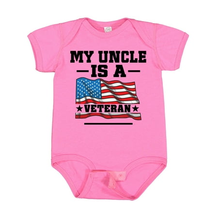 Inktastic Uncle Military Veteran Gift Baby Boy or Baby Girl Bodysuit