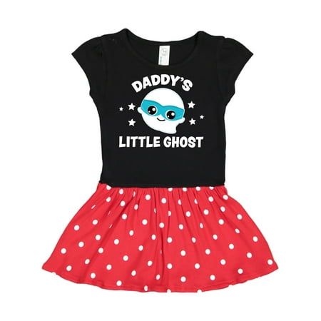 Inktastic Cute Daddy s Little Ghost with Stars Gift Toddler Girl Dress