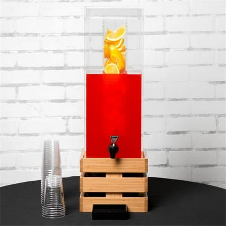 Cal Mil 3301-3INF-60 3 gal Bamboo 3 Gallon Acrylic Crate Beverage Dispenser with Infusion Chamber - Brown & Clear
Cal Mil 3301-3INF-60 3 gal Bamboo 3 Gallon Acrylic Crate Beverage Dispenser with Infusion Chamber - Brown & Clear