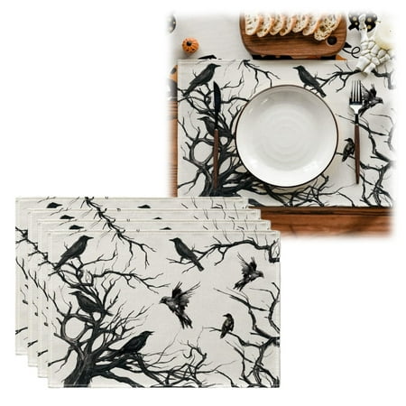 Clearance! Hewann Linen Placemats Cutlery Insulated Mats Plaid Bat Truck Halloween Placemats Set of 4 Seasonal Table Mats for Party Kitchen Dining Decoration
Clearance! Hewann Linen Placemats Cutlery Insulated Mats Plaid Bat Truck Halloween Placemats Set of 4 Seasonal Table Mats for Party Kitchen Dining Decoration
