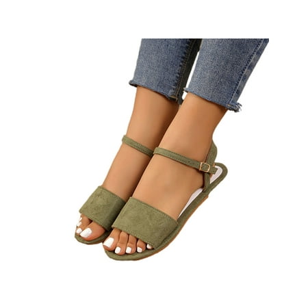 Colisha Women Sandals Ankle Strap Flat Sandal Summer Casual Shoes Womens Lightweight Beach Shoe Comfort Dark Green 7
Colisha Women Sandals Ankle Strap Flat Sandal Summer Casual Shoes Womens Lightweight Beach Shoe Comfort Dark Green 7