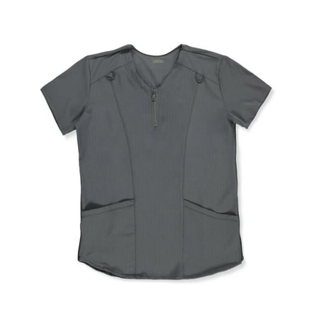 Scrubaid Women s Scrub Tops - pewter gray xl (Big Girls)