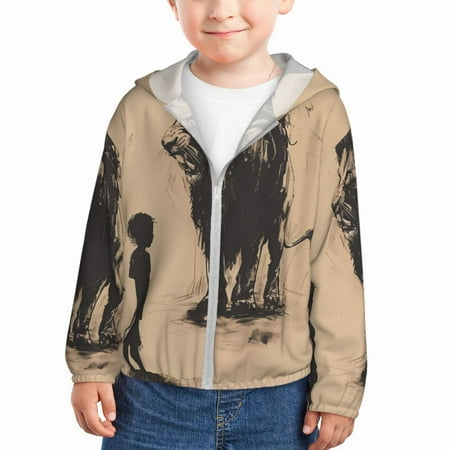Lukts Child And Lion Sketch Print Children s Long-Sleeved Sun Protection Clothing Hooded Sweatshirts for Boys and Girls Outdoor Sports-5 Years
Lukts Child And Lion Sketch Print Children s Long-Sleeved Sun Protection Clothing Hooded Sweatshirts for Boys and Girls Outdoor Sports-5 Years