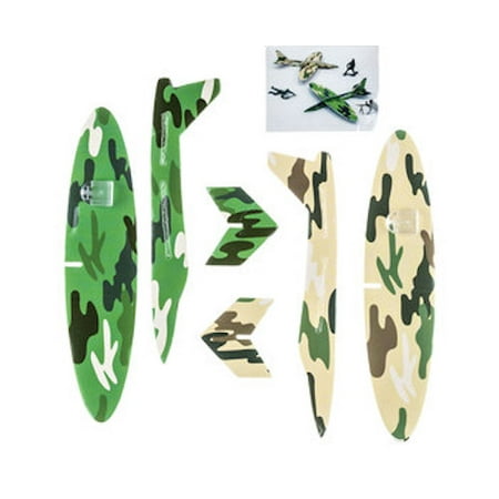 Camouflage Green Army Glider Favors Party Supplies Special Events 12 Count