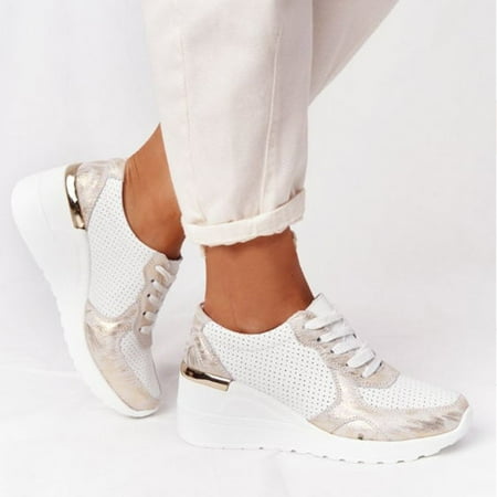 Alueeu Women s sneakers Women s Summer Lace-up Round Toe Breathable Platform Casual Sneakers
Alueeu Women s sneakers Women s Summer Lace-up Round Toe Breathable Platform Casual Sneakers