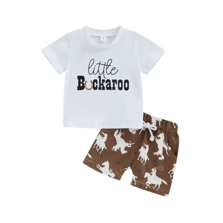 Qtinghua Infant Toddler Baby Boys Summer Clothes Letter Print Tops T-Shirts and Horse Print Shorts Outfits
Qtinghua Infant Toddler Baby Boys Summer Clothes Letter Print Tops T-Shirts and Horse Print Shorts Outfits