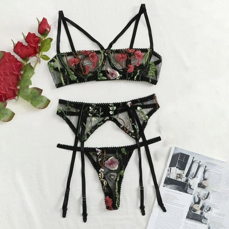 Dopebox Women Lingerie Ladies Sexy Temptation Transparent Underwear Floral Embroidery Lace Bodysuit Black M
Dopebox Women Lingerie Ladies Sexy Temptation Transparent Underwear Floral Embroidery Lace Bodysuit Black M