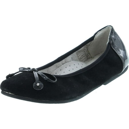 Enzo Girls Fashion Dress Flats Shoes blksw 34