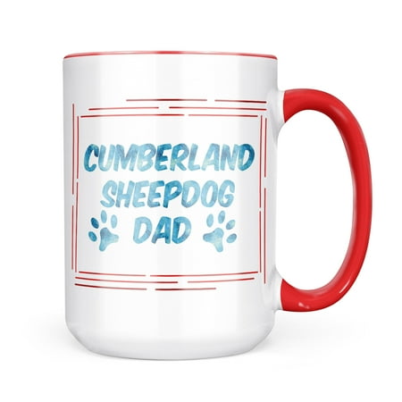 Neonblond Dog & Cat Dad Cumberland Sheepdog Mug gift for Coffee Tea lovers
