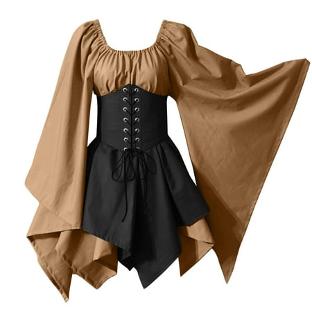 ASEIDFNSA Maxi Dress Tunic Dresses for Summer for Womens Trumpet Sleeve Irish Shirt Dress With Corset Traditional Dress Women M Gothic Retro Long Sleeve Corset Dress
ASEIDFNSA Maxi Dress Tunic Dresses for Summer for Womens Trumpet Sleeve Irish Shirt Dress With Corset Traditional Dress Women M Gothic Retro Long Sleeve Corset Dress