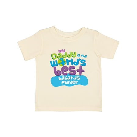 Inktastic World’s Best Billiards Player Daddy Gift Baby Boy or Baby Girl T-Shirt