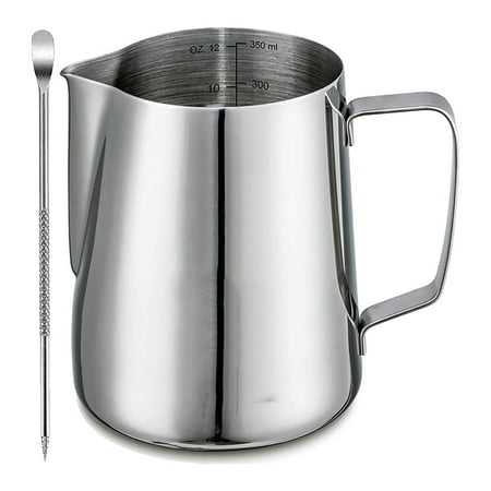 Milk Frothing Pitcher Latte Cup - Stainless Steel Pitcher Latte Art Espresso Machine Accessories Steaming 12 (350Ml)
Milk Frothing Pitcher Latte Cup - Stainless Steel Pitcher Latte Art Espresso Machine Accessories Steaming 12 (350Ml)