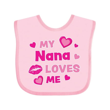 Inktastic Valentine s Day My Nana Loves Me Hearts and Lips Gift Baby Boy or Baby Girl Bib
Inktastic Valentine s Day My Nana Loves Me Hearts and Lips Gift Baby Boy or Baby Girl Bib