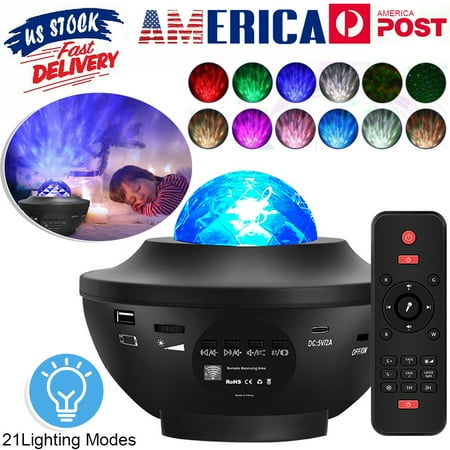PENGXIANG Star Projector & Night Light 2 in 1 Ocean Wave Night Light Projector with Remote Control & Auto-Off Timer Galaxy Projector with LED Nebula Cloud for Bedroom Game Rooms Home Theatre
PENGXIANG Star Projector & Night Light 2 in 1 Ocean Wave Night Light Projector with Remote Control & Auto-Off Timer Galaxy Projector with LED Nebula Cloud for Bedroom Game Rooms Home Theatre