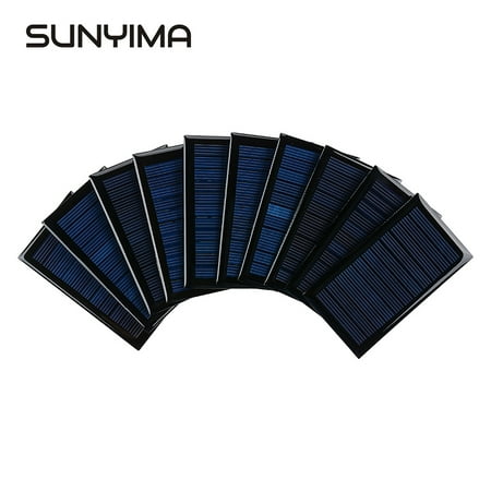 SUNYIMA 10Pcs (6V 50mA 3.14 x1.77 ) Mini Solar Panels for Solar Power Mini Solar Cells DIY Electric Toy Materials Photovoltaic Cells Solar DIY System Kits Without Copper Wire
SUNYIMA 10Pcs (6V 50mA 3.14 x1.77 ) Mini Solar Panels for Solar Power Mini Solar Cells DIY Electric Toy Materials Photovoltaic Cells Solar DIY System Kits Without Copper Wire