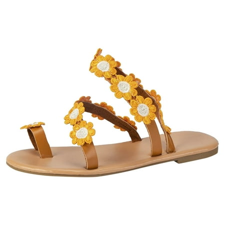 Youmylove Women Fashion Bohemian Flower Decoration Cover Toe Flat Sandals Summer Comfy Beach Outdoor Walking Footwear
Youmylove Women Fashion Bohemian Flower Decoration Cover Toe Flat Sandals Summer Comfy Beach Outdoor Walking Footwear
