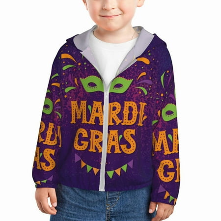 Vsdgher Mardi Gras2 Kids Sun Protection Hoodie with Zip Rash Guard Tops Children s Long Sleeve Sun Protection Clothing - 18 Months
Vsdgher Mardi Gras2 Kids Sun Protection Hoodie with Zip Rash Guard Tops Children s Long Sleeve Sun Protection Clothing - 18 Months