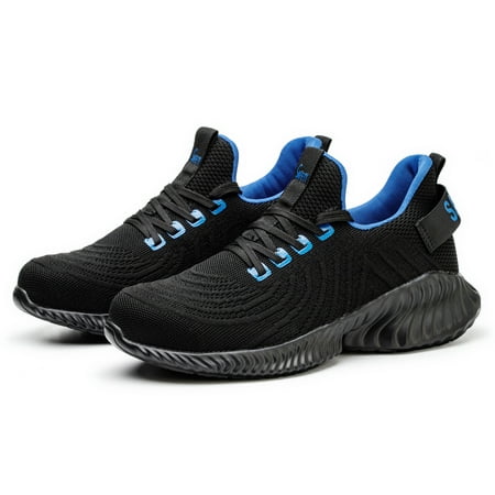 Tanleewa Steel Toe Safety Shoes for Men Women Work Sneakers Lightweight Nonslip Work Shoes