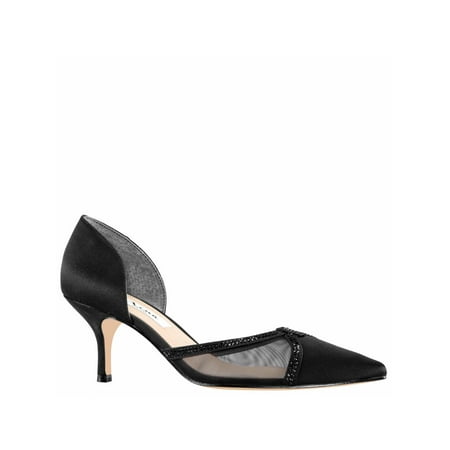 NINA Womens Black Dorsay Mesh Rhinestone Cushioned Blythe Pointed Toe Stiletto Slip On Leather Dress Pumps 6 M
NINA Womens Black Dorsay Mesh Rhinestone Cushioned Blythe Pointed Toe Stiletto Slip On Leather Dress Pumps 6 M