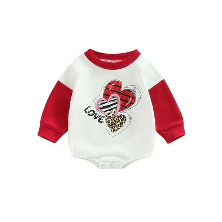 Sunisery Valentine s Day Newborn Baby Girls Romper Heart Printed Casual Long Sleeves Sweatshirt Romper OneP iece Jumpsuits
Sunisery Valentine s Day Newborn Baby Girls Romper Heart Printed Casual Long Sleeves Sweatshirt Romper OneP iece Jumpsuits