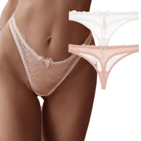Women s Lace Thongs Soft Sexy See Through Underwear Breathable Invisible Thongs Pack of 2
Women s Lace Thongs Soft Sexy See Through Underwear Breathable Invisible Thongs Pack of 2