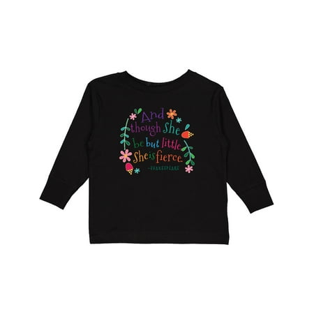 Inktastic She is Fierce Funny Shakespeare Quote Gift Gift Toddler Toddler Girl Long Sleeve T-Shirt
Inktastic She is Fierce Funny Shakespeare Quote Gift Gift Toddler Toddler Girl Long Sleeve T-Shirt