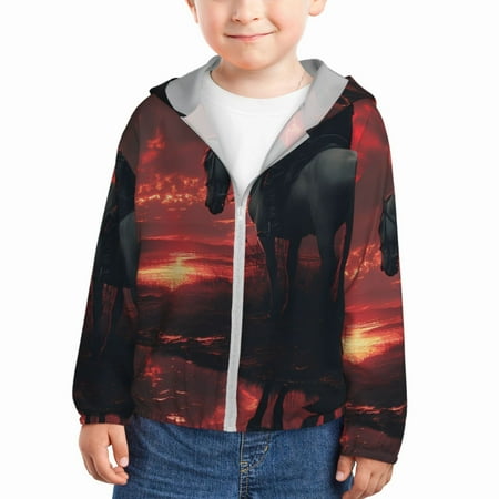 Lukts Lone Rider Under Red Sky Print Children s Long-Sleeved Sun Protection Clothing Hooded Sweatshirts for Boys and Girls Outdoor Sports-2 Years
Lukts Lone Rider Under Red Sky Print Children s Long-Sleeved Sun Protection Clothing Hooded Sweatshirts for Boys and Girls Outdoor Sports-2 Years