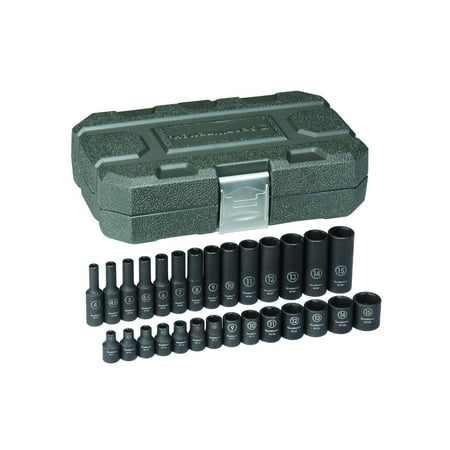 GearWrench 84901 28-Piece Metric 1/4 in. Drive Standard/Deep Impact Socket Set
