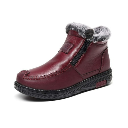 Boots for Women Clearance Deals! Verugu Western Cowboy Low Heel Comfort Bootie Ankle Boots for Women Imitation Leather Thickened Plush Elderly Shoes Women s Boots Winter Anti-skid Women s Shoes Red 38
Boots for Women Clearance Deals! Verugu Western Cowboy Low Heel Comfort Bootie Ankle Boots for Women Imitation Leather Thickened Plush Elderly Shoes Women s Boots Winter Anti-skid Women s Shoes Red 38