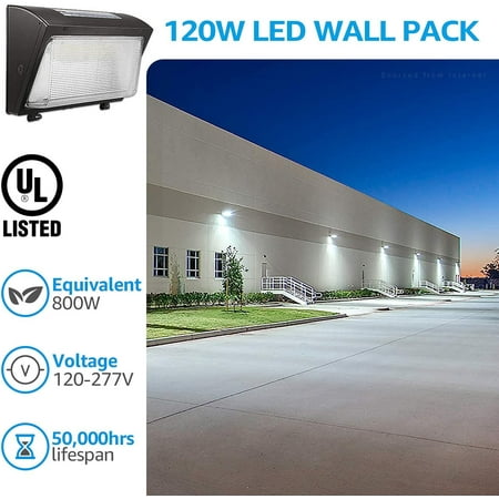 LEONLITE LED Wall Pack Security Light 120W 15541lm UL Listed 5000K Daylight
LEONLITE LED Wall Pack Security Light 120W 15541lm UL Listed 5000K Daylight