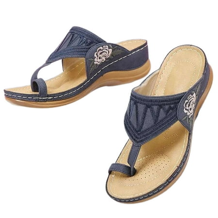 huanledash 1 Pair Sandals Comfortable Printed Pattern Faux Leather Large Size Thick Heel Women Wedges Slippers for Daily Life
huanledash 1 Pair Sandals Comfortable Printed Pattern Faux Leather Large Size Thick Heel Women Wedges Slippers for Daily Life