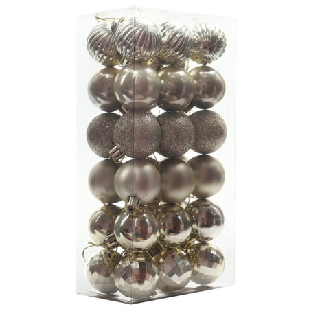 Decor Store 36Pcs 4cm Christmas Pendant Electroplating Fine Workmanship with Hanging Hole Colorfast Unbreakable Xmas Ornament Accessory Hanging Christmas Tree Decoration Baubles for Party
Decor Store 36Pcs 4cm Christmas Pendant Electroplating Fine Workmanship with Hanging Hole Colorfast Unbreakable Xmas Ornament Accessory Hanging Christmas Tree Decoration Baubles for Party