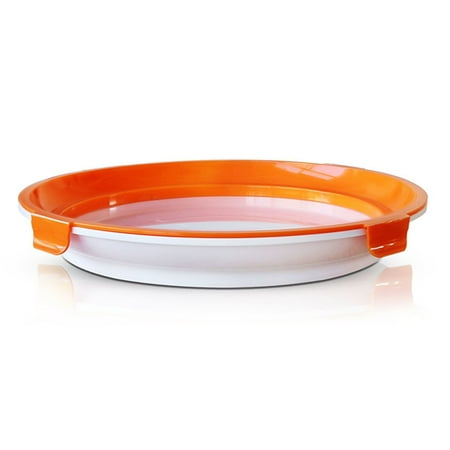 Round Food Preservation Tray with Lid 27.5cm Stackable Sealed Plate with Buckle Cover Food Storage Accessory for Kitchen Orange
Round Food Preservation Tray with Lid 27.5cm Stackable Sealed Plate with Buckle Cover Food Storage Accessory for Kitchen Orange