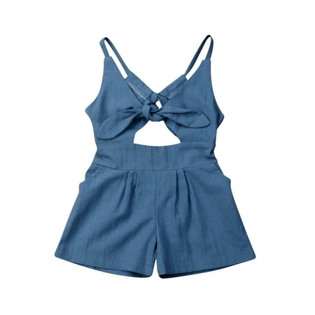 Franhais Toddler Girls Backless Romper Bowknot Sleeveless Jumpsuit One-piece V-neck Bodysuit
Franhais Toddler Girls Backless Romper Bowknot Sleeveless Jumpsuit One-piece V-neck Bodysuit