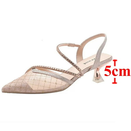 Bling Crystal High Heels Sandals for Women Summer Pointed Toe Rhinestones Thin Heel Pumps Woman Sexy Transparet Mesh Party Shoes Champagne 5cm 39
Bling Crystal High Heels Sandals for Women Summer Pointed Toe Rhinestones Thin Heel Pumps Woman Sexy Transparet Mesh Party Shoes Champagne 5cm 39