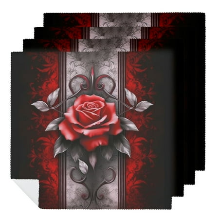WENZZ Red Rose Leaves Polyester Cloth Napkins Party Dinner Decoration Washable Home Decor Set of 6 6 PCS
WENZZ Red Rose Leaves Polyester Cloth Napkins Party Dinner Decoration Washable Home Decor Set of 6 6 PCS