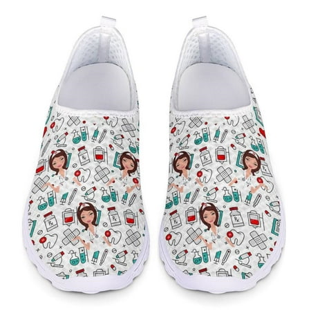 Cartoon Nurse Doctor Print Loafers Women Sneakers Slip On Flats Mesh Ladies Shoes Summer Large Size Woman Flat Casual Shoes
Cartoon Nurse Doctor Print Loafers Women Sneakers Slip On Flats Mesh Ladies Shoes Summer Large Size Woman Flat Casual Shoes
